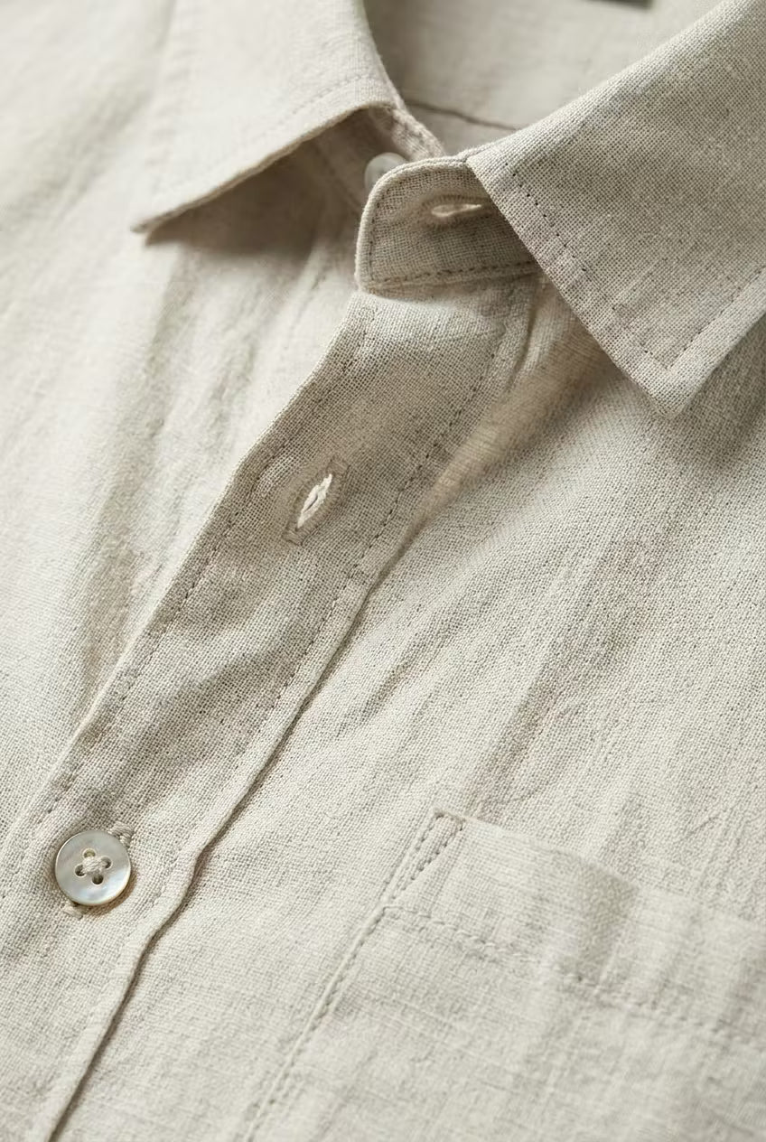 Sandbar Linen Blend Button Shirt