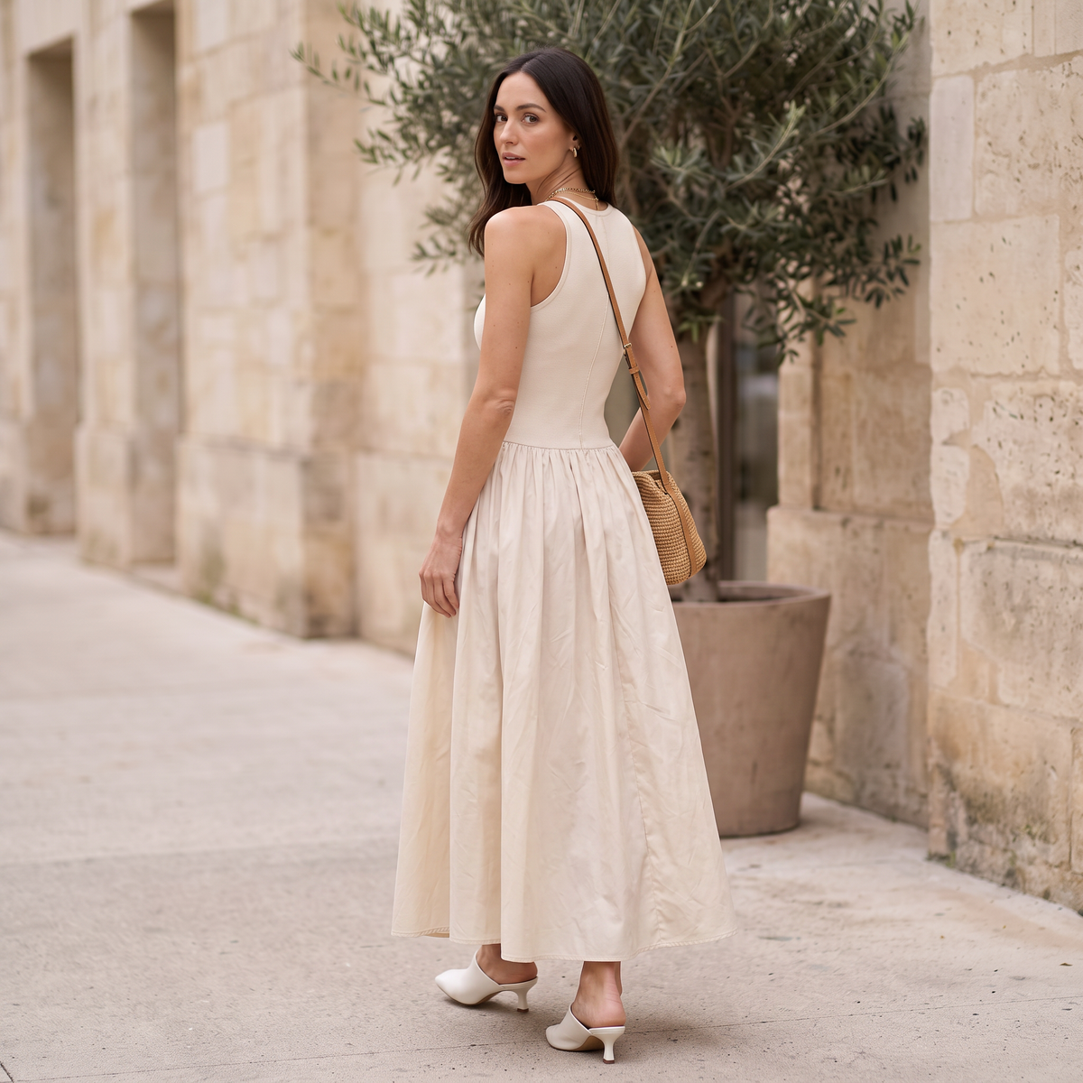 Meadow gebreide maxi-jurk