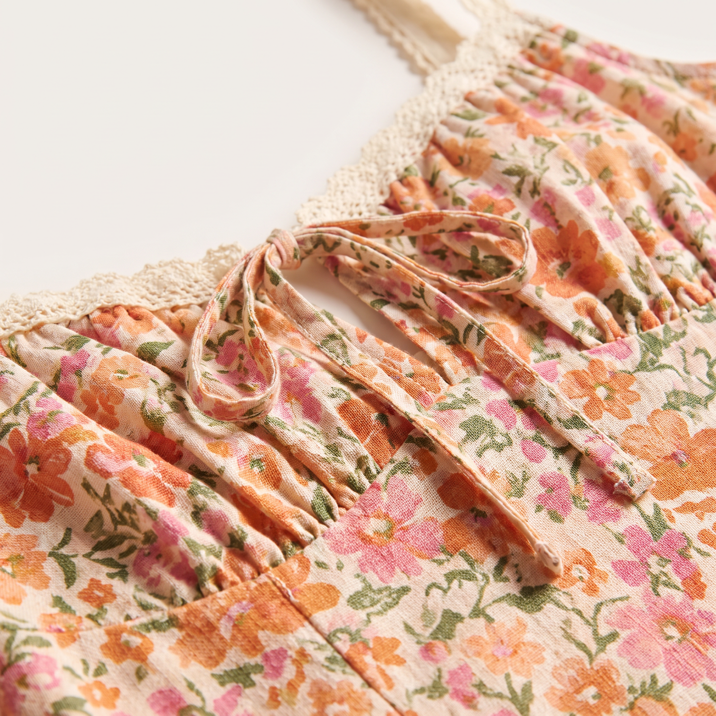 Rose Line midi-jurk met bloemen