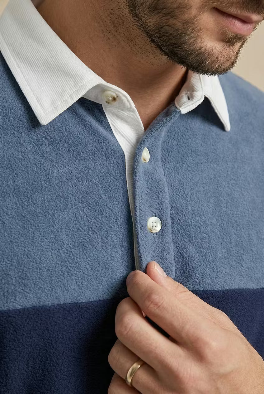 Harbour Block Polo Pullover