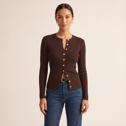 Cove donkerbruin vest