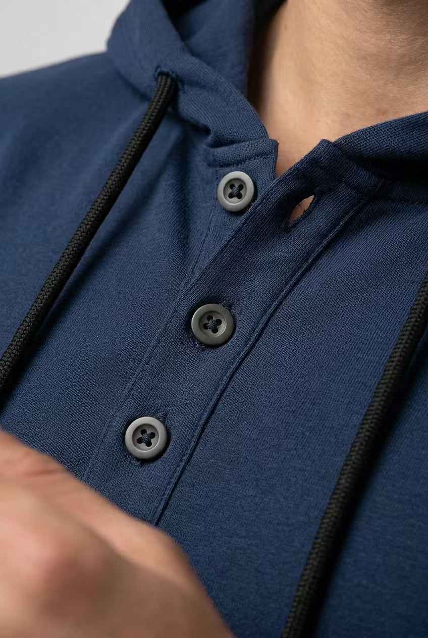 Crestline Hooded Henley Tee