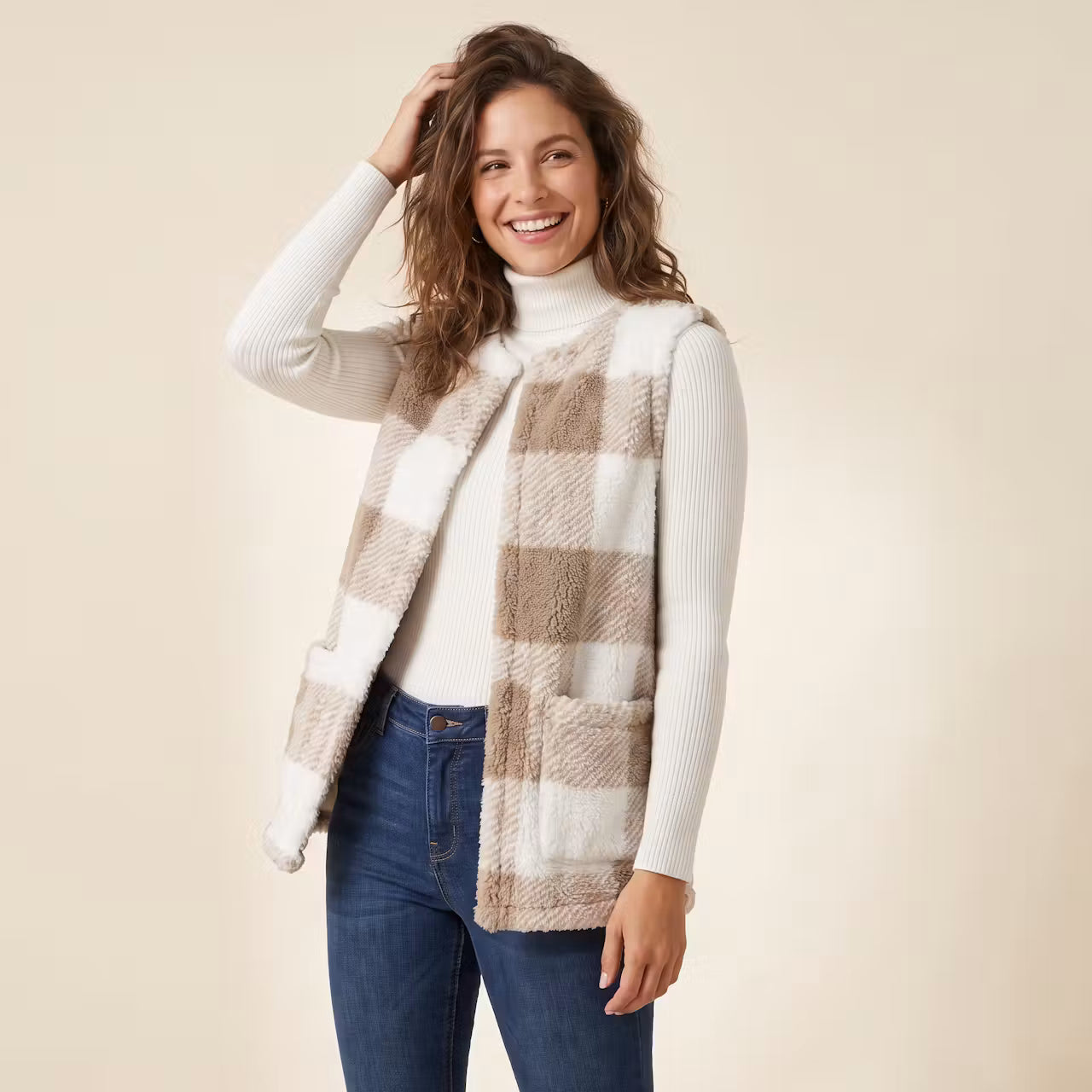 Siena Geruit Gilet
