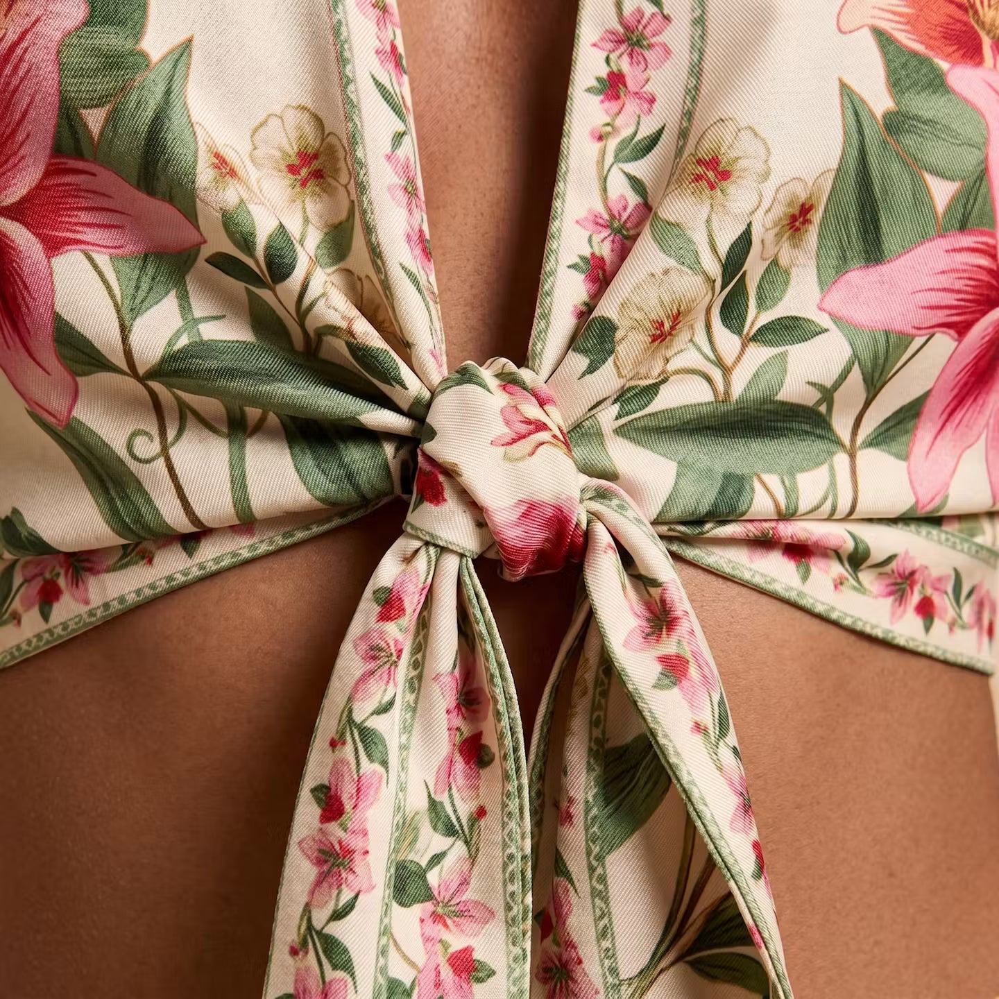 Fleur Tie Halter Top