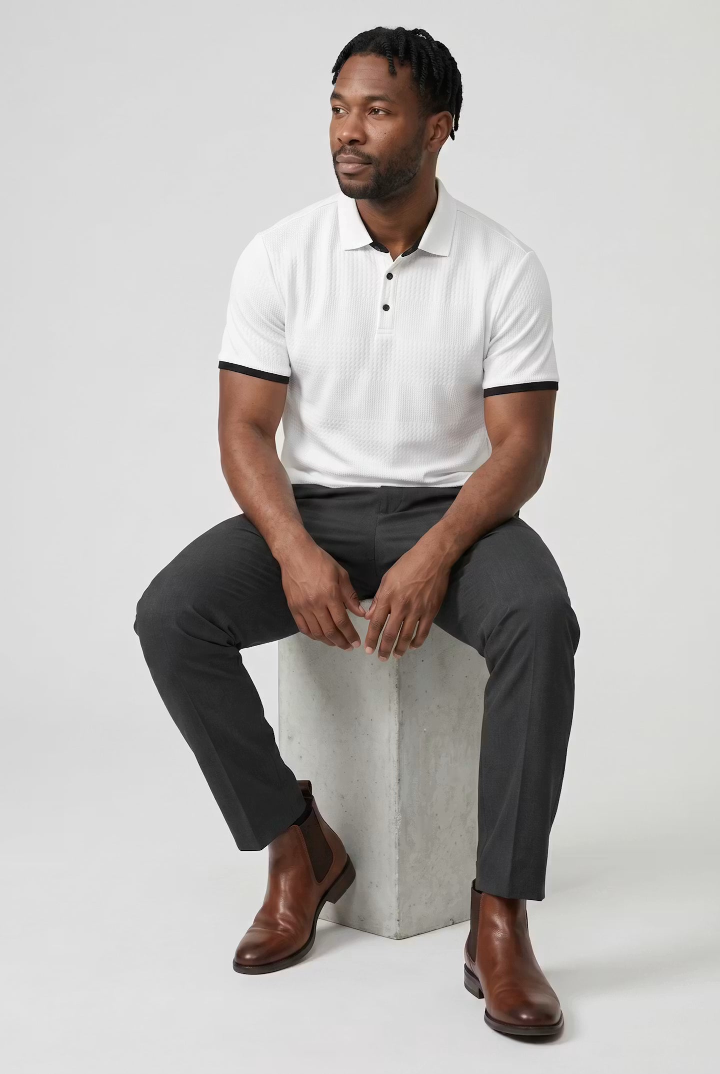 Preston Jacquard Polo