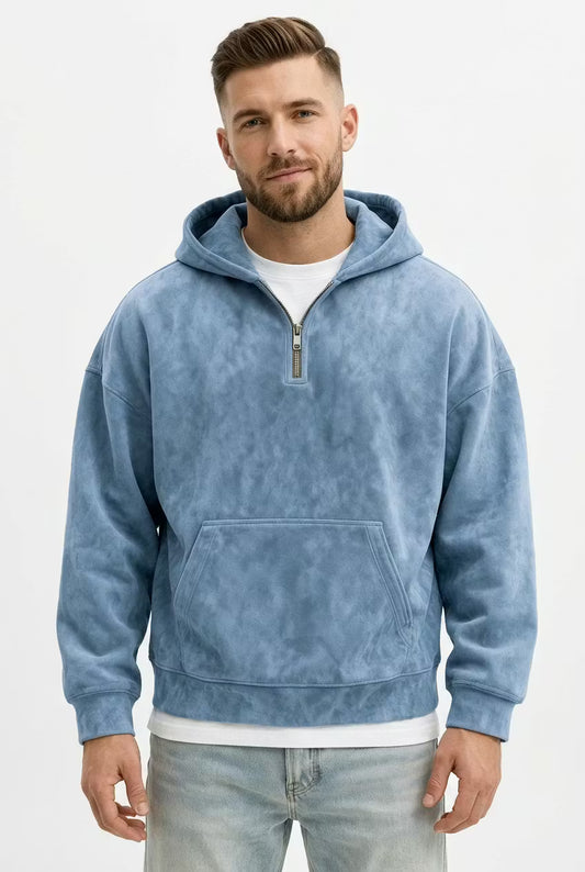 Stonewash halfrits hoodie