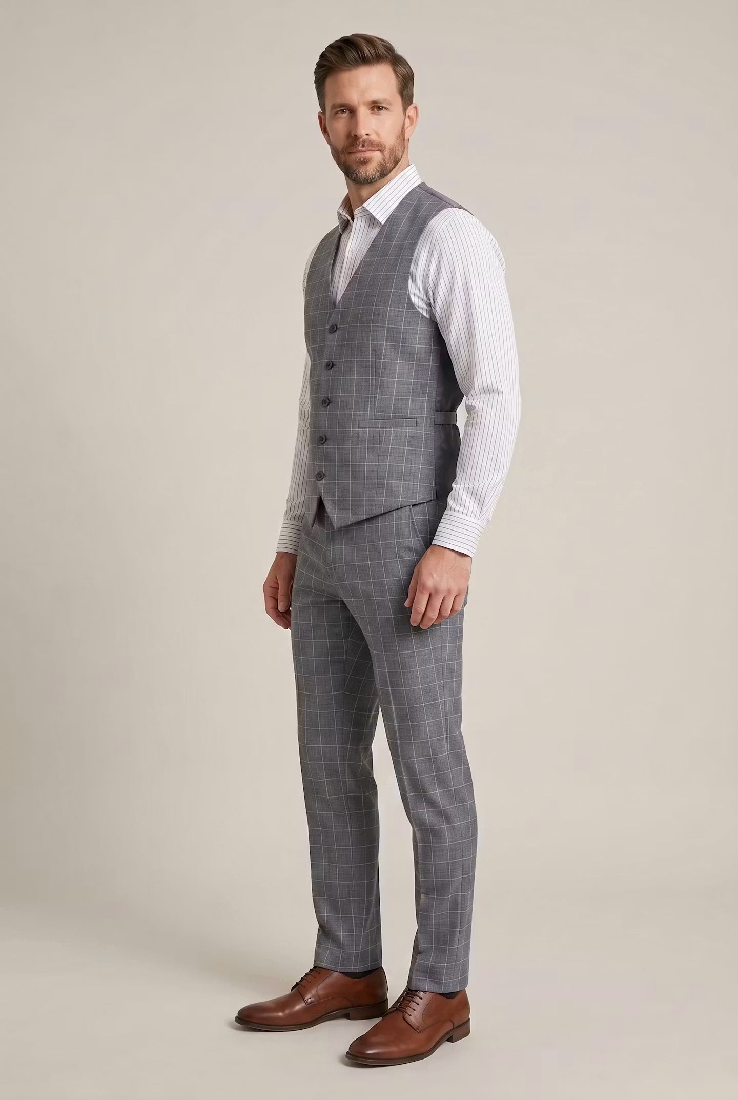 Windsor Check Vest Set