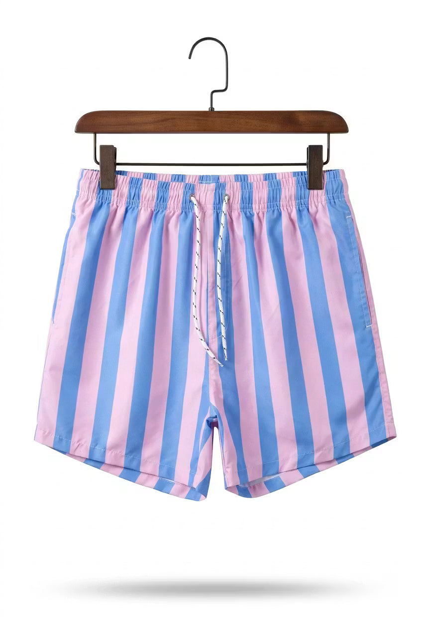 Seaside Stripe Swim Shorts