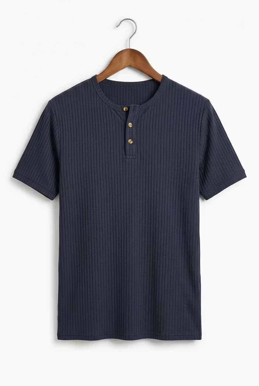 Weston Ribbed Henley Tee