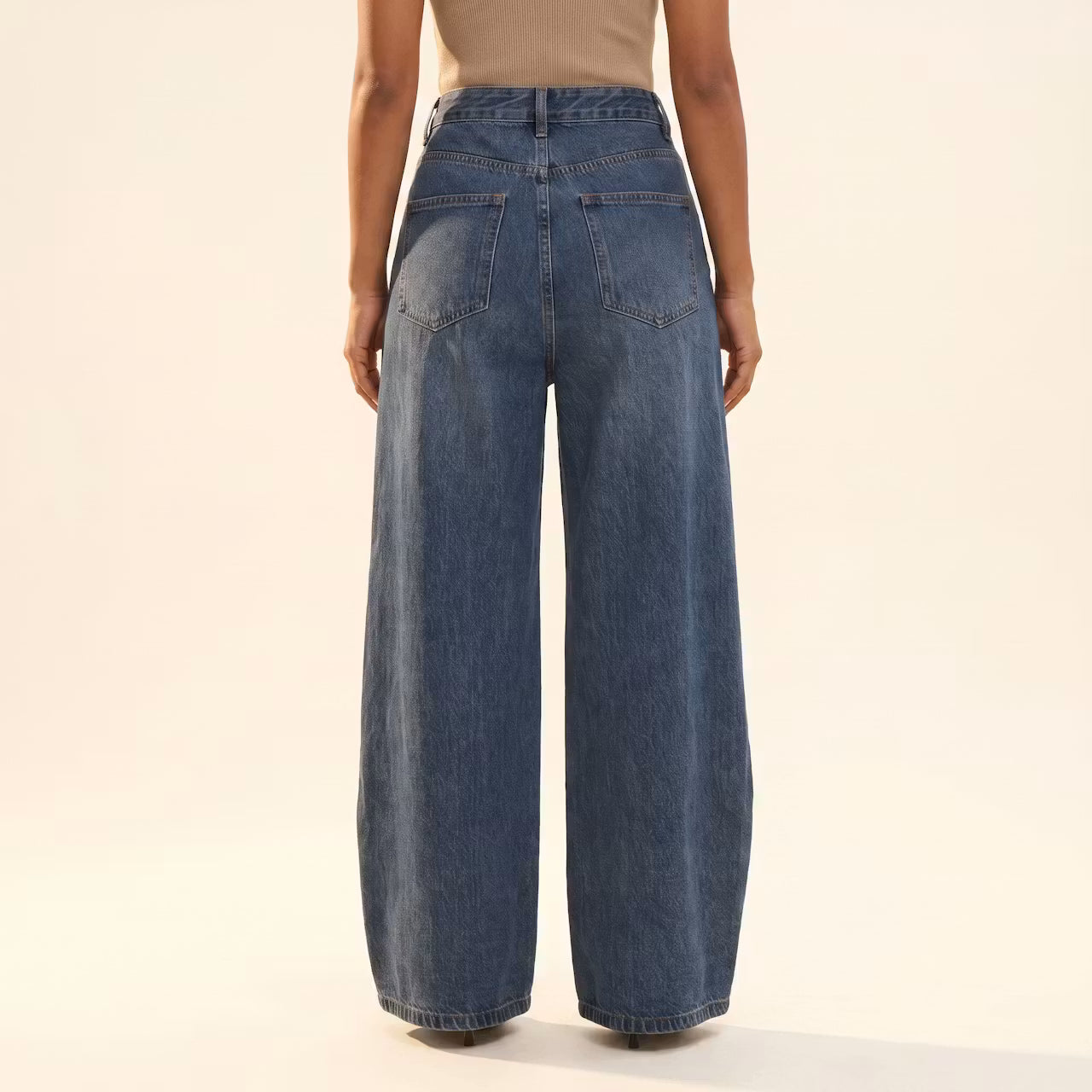 Naya Broek met Hoge Taille en Panelen