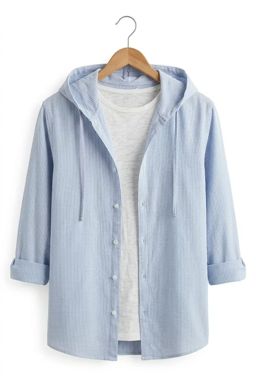 Bayview Hooded Stripe Shirt