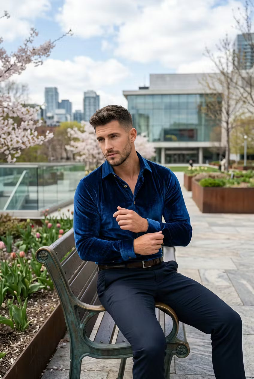 Velvet Button Shirt