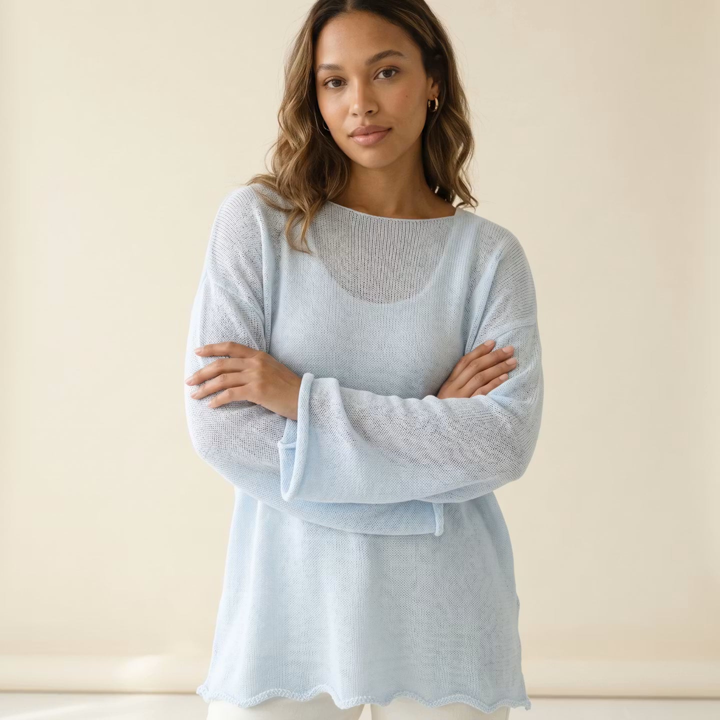 Élise Sheer Knit Pullover