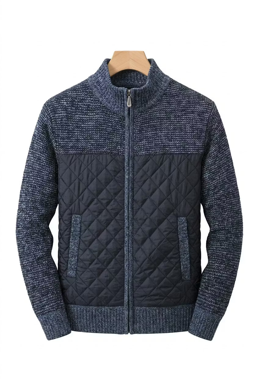Northpoint Quilted Zip Cardigan