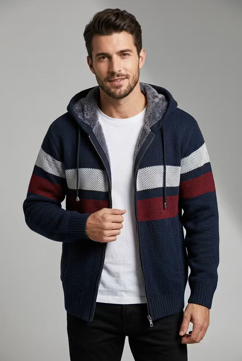 Northshore Stripe Zip Hoodie
