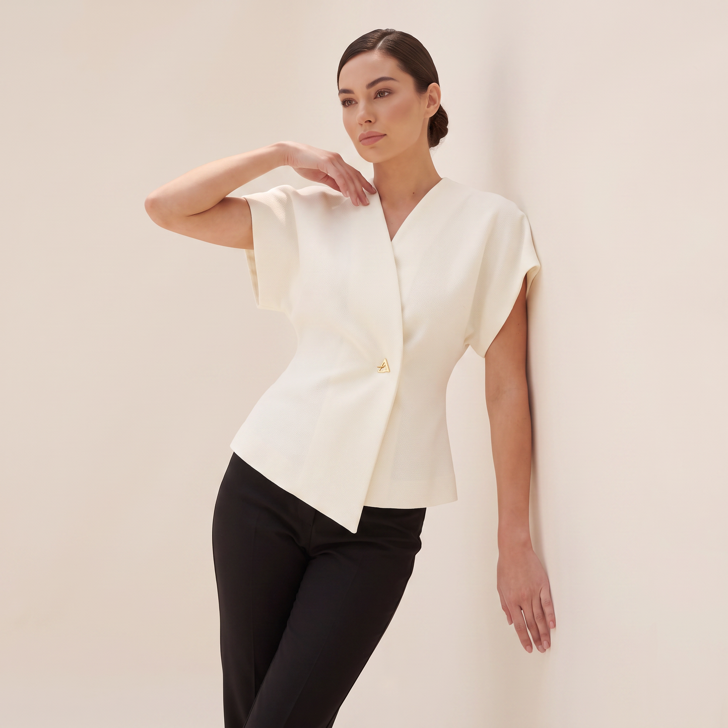 Sculpt Line vesttop met knoop