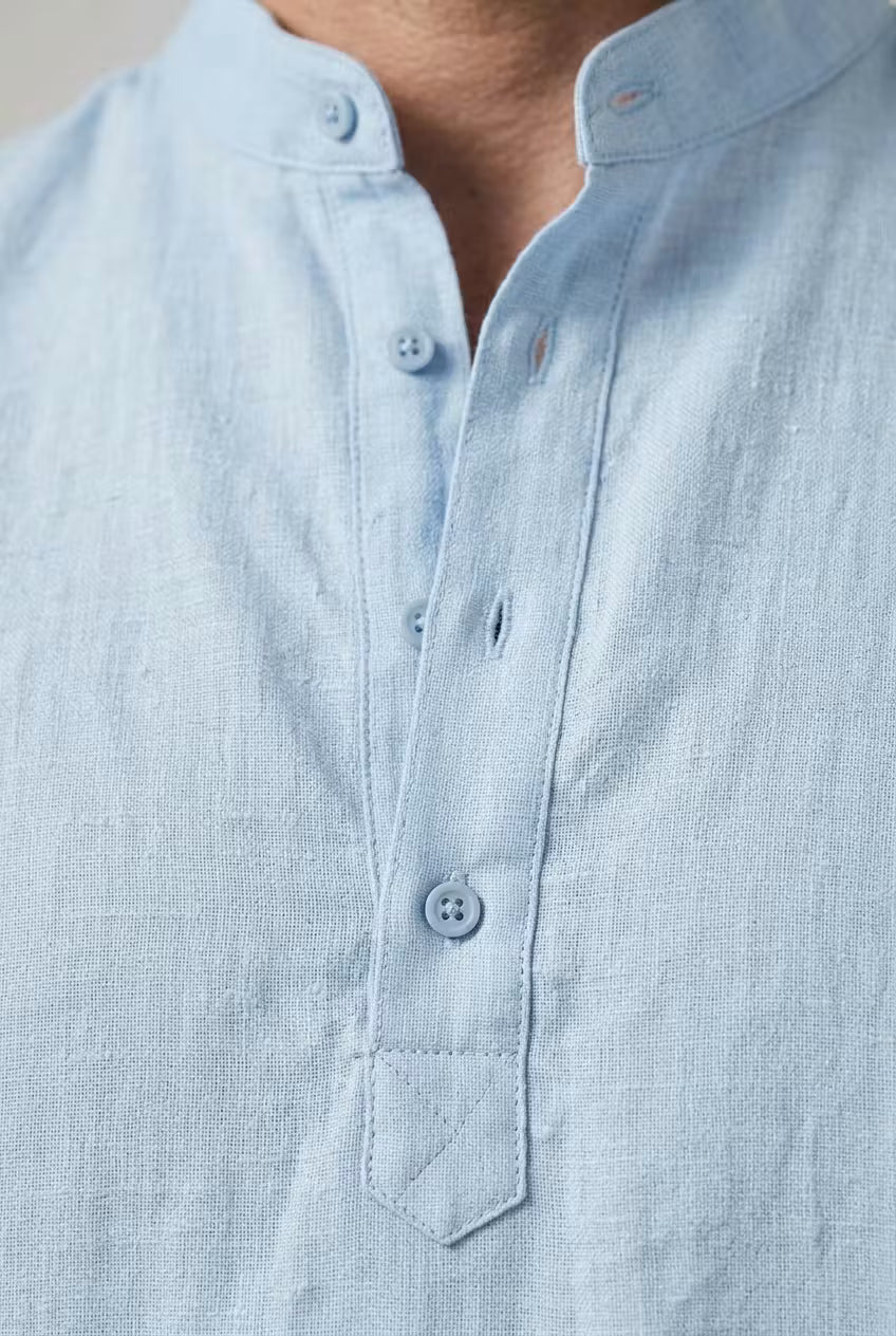 Camisa cuello mao Carlos