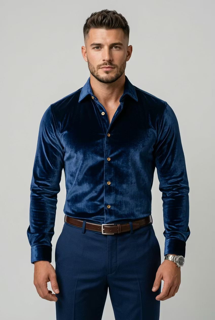 Velvet Button Shirt