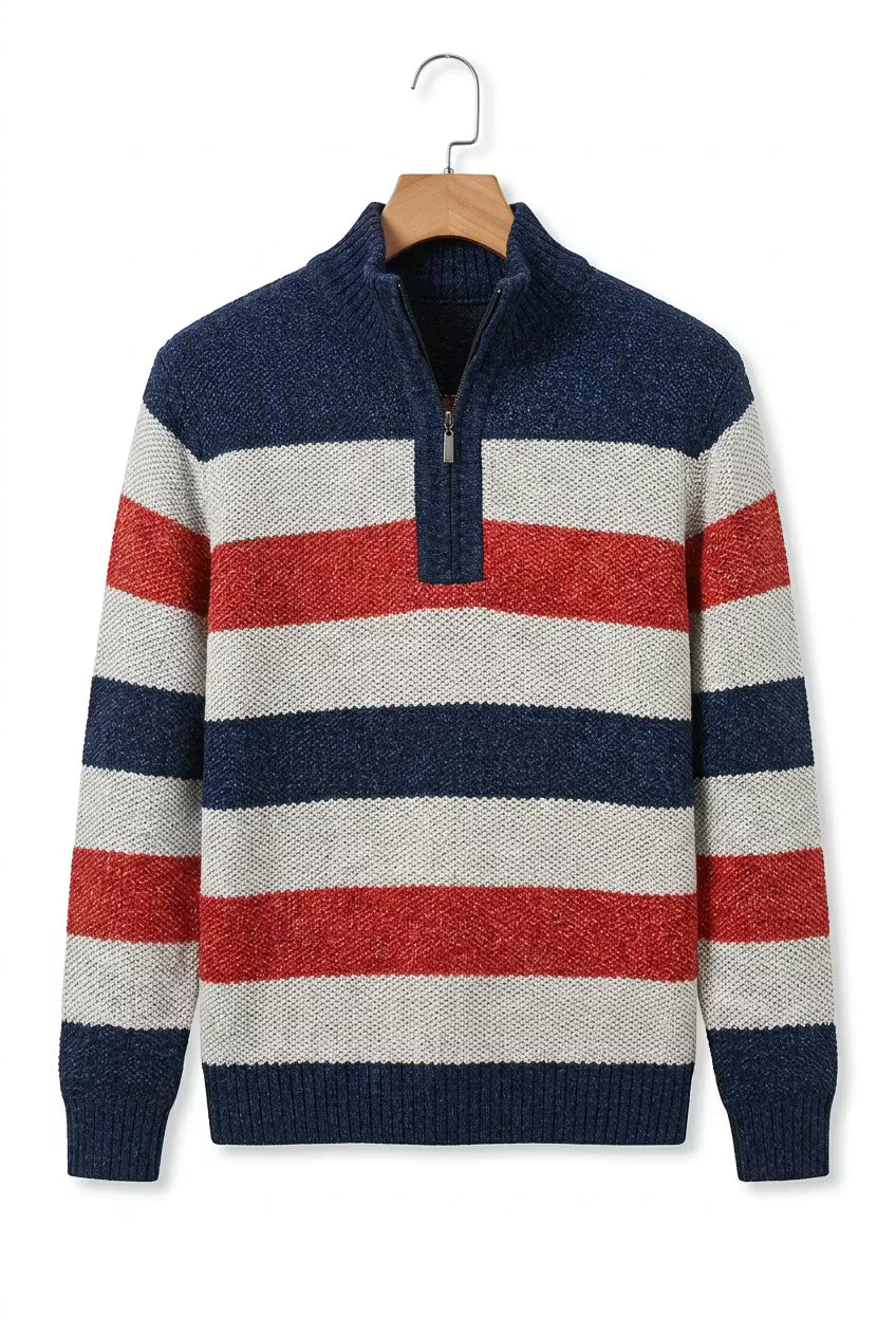 North Shore Stripe Quarter Zip
