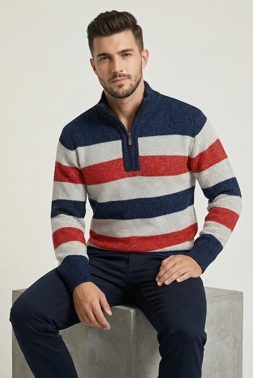 North Shore Stripe Quarter Zip