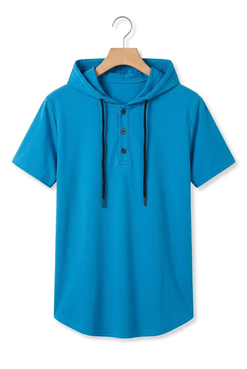 Crestline Hooded Henley Tee