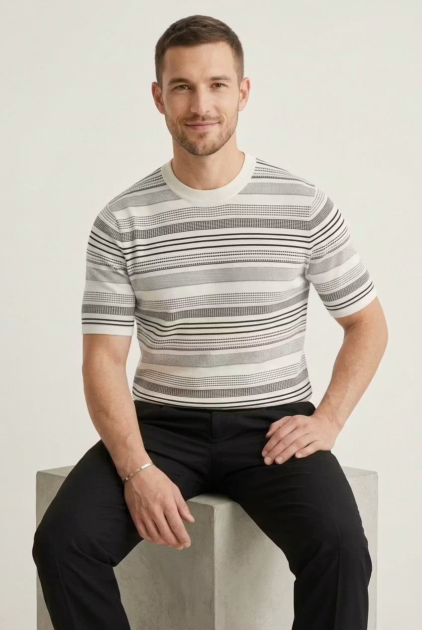 Westbrook Textured Stripe Tee