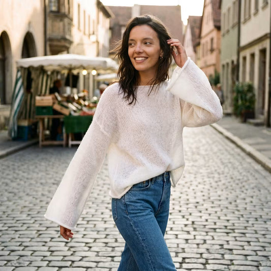 Élise Sheer Knit Pullover