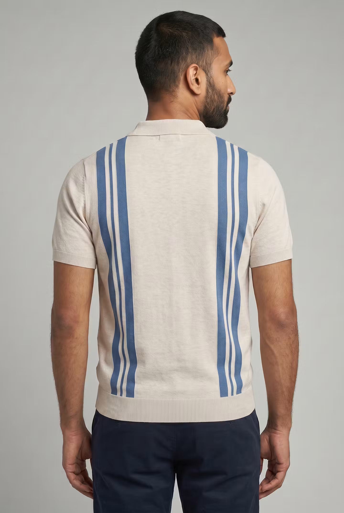 Ainsley Stripe Knit Polo