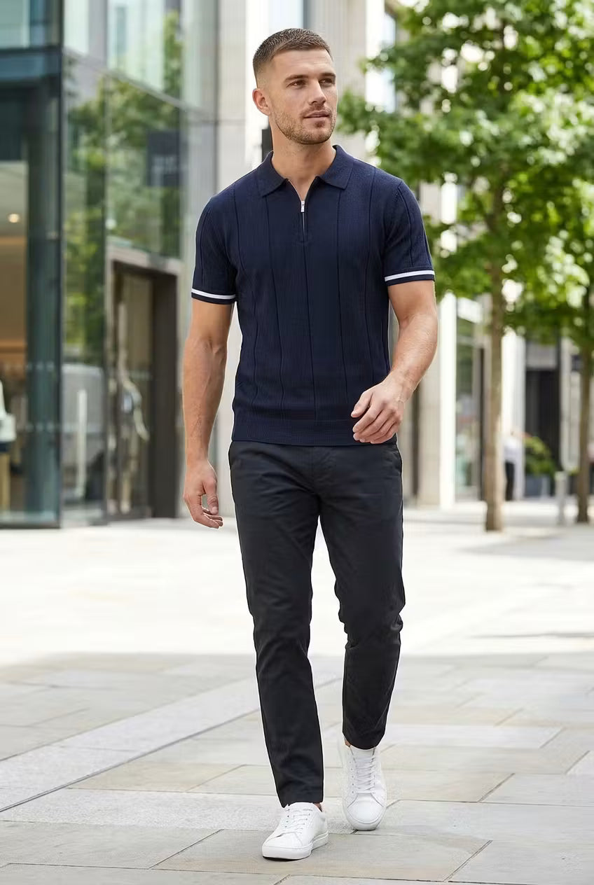 Kingsford Zip Knit Polo