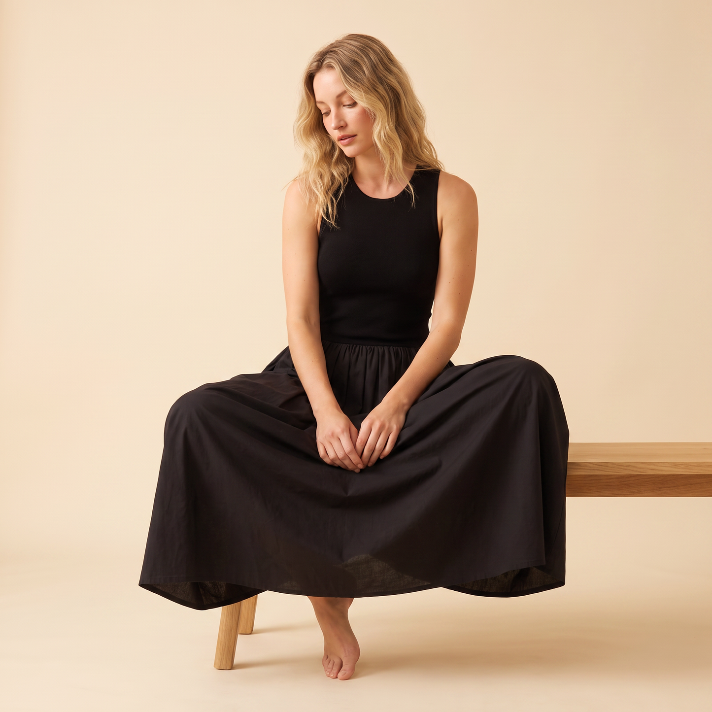 Meadow gebreide maxi-jurk