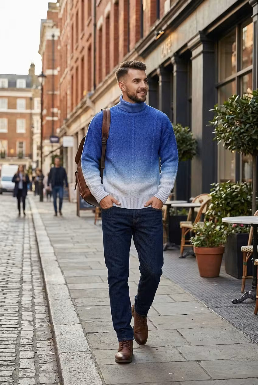 Embercrest Gradient Turtleneck