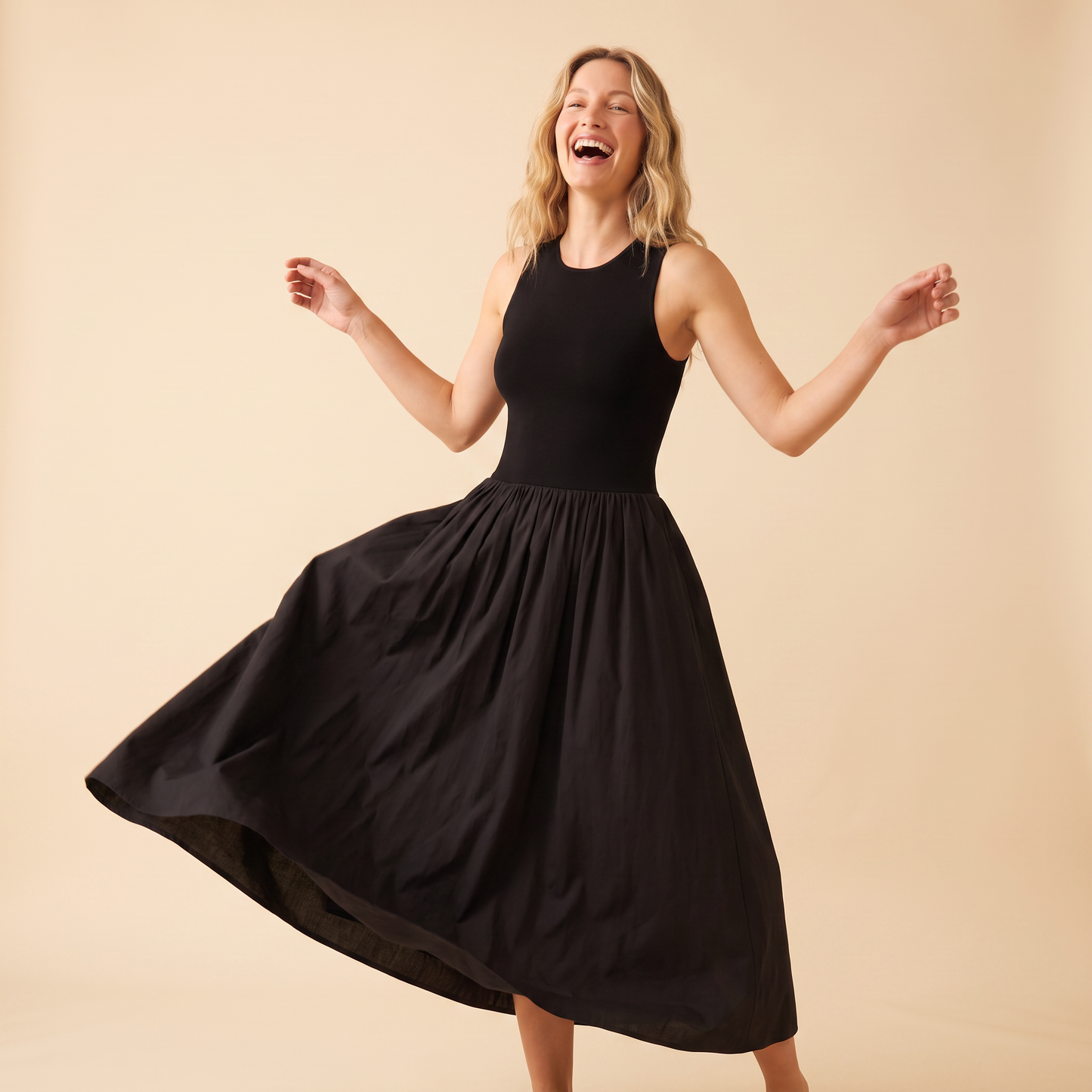 Meadow gebreide maxi-jurk