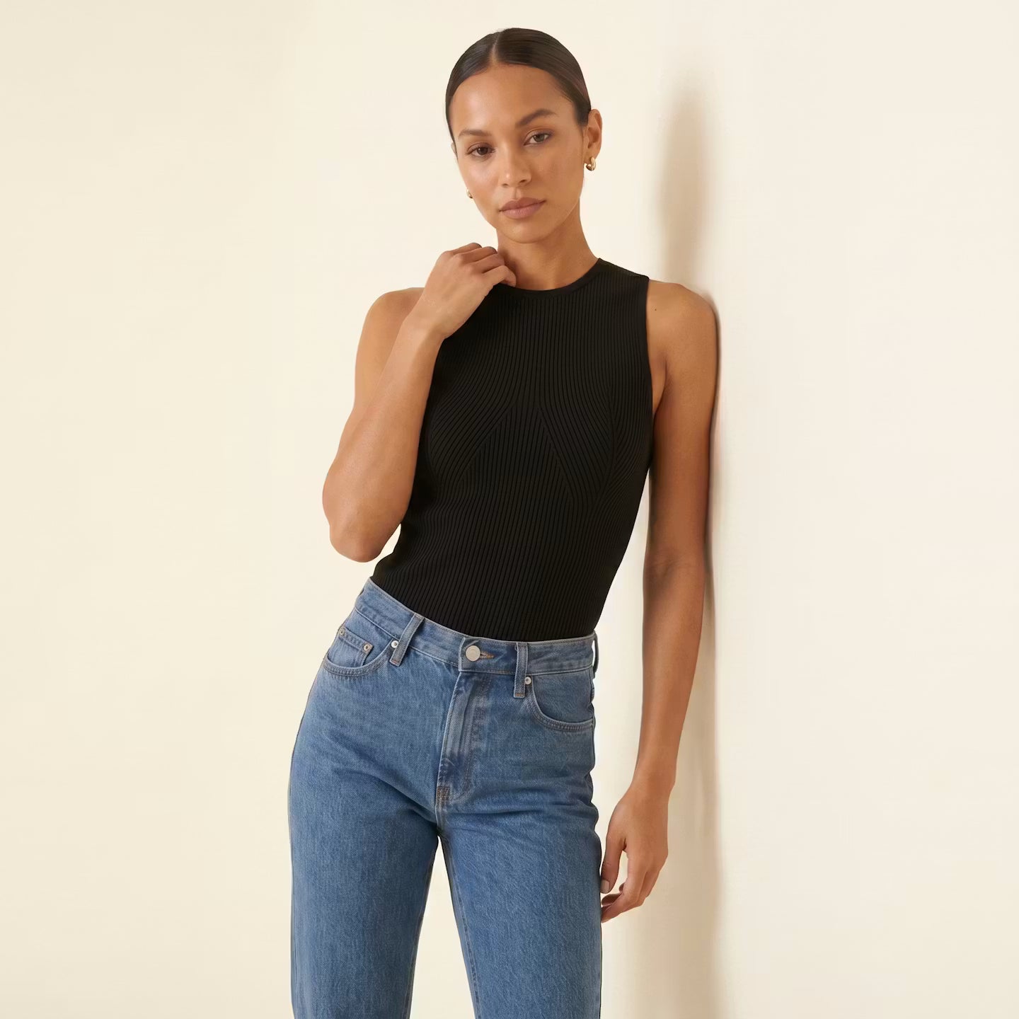 Camille Ribbed Knit Tank