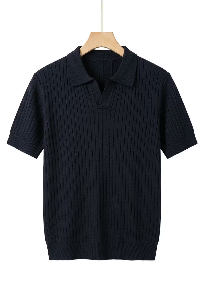 Harbour Line Ribbed Knit Polo