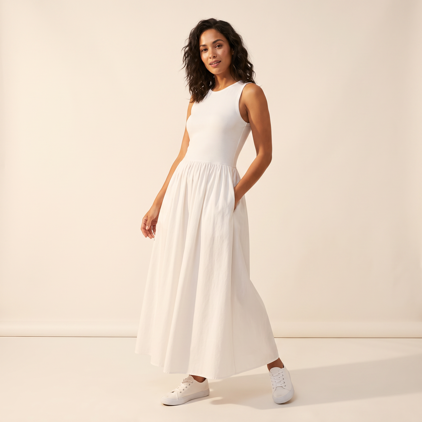 Meadow gebreide maxi-jurk