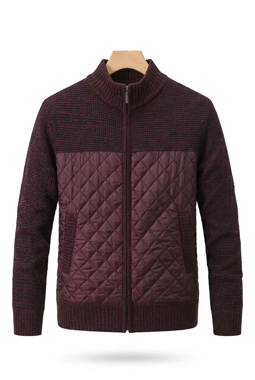 Northpoint Quilted Zip Cardigan