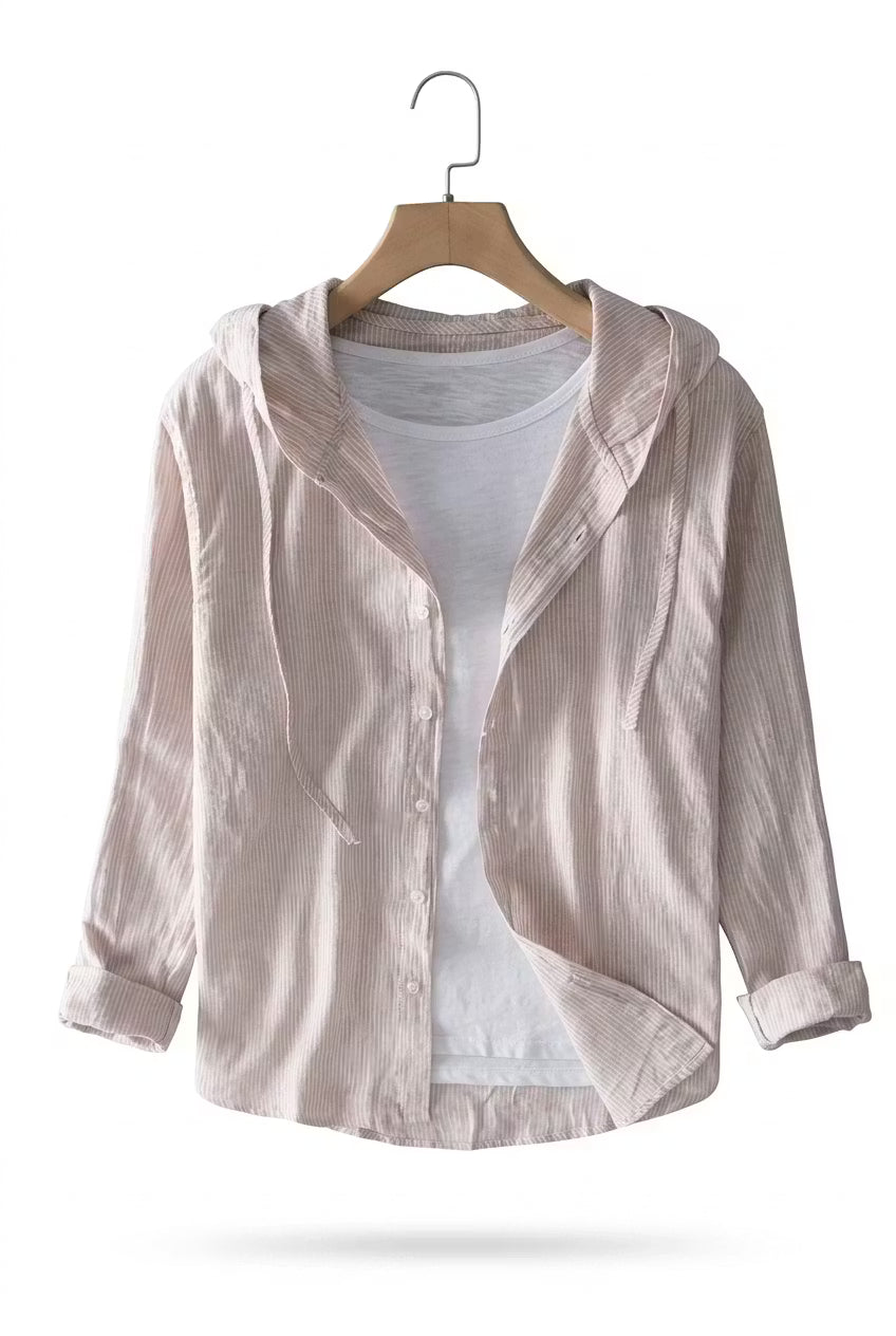 Bayview Hooded Stripe Shirt