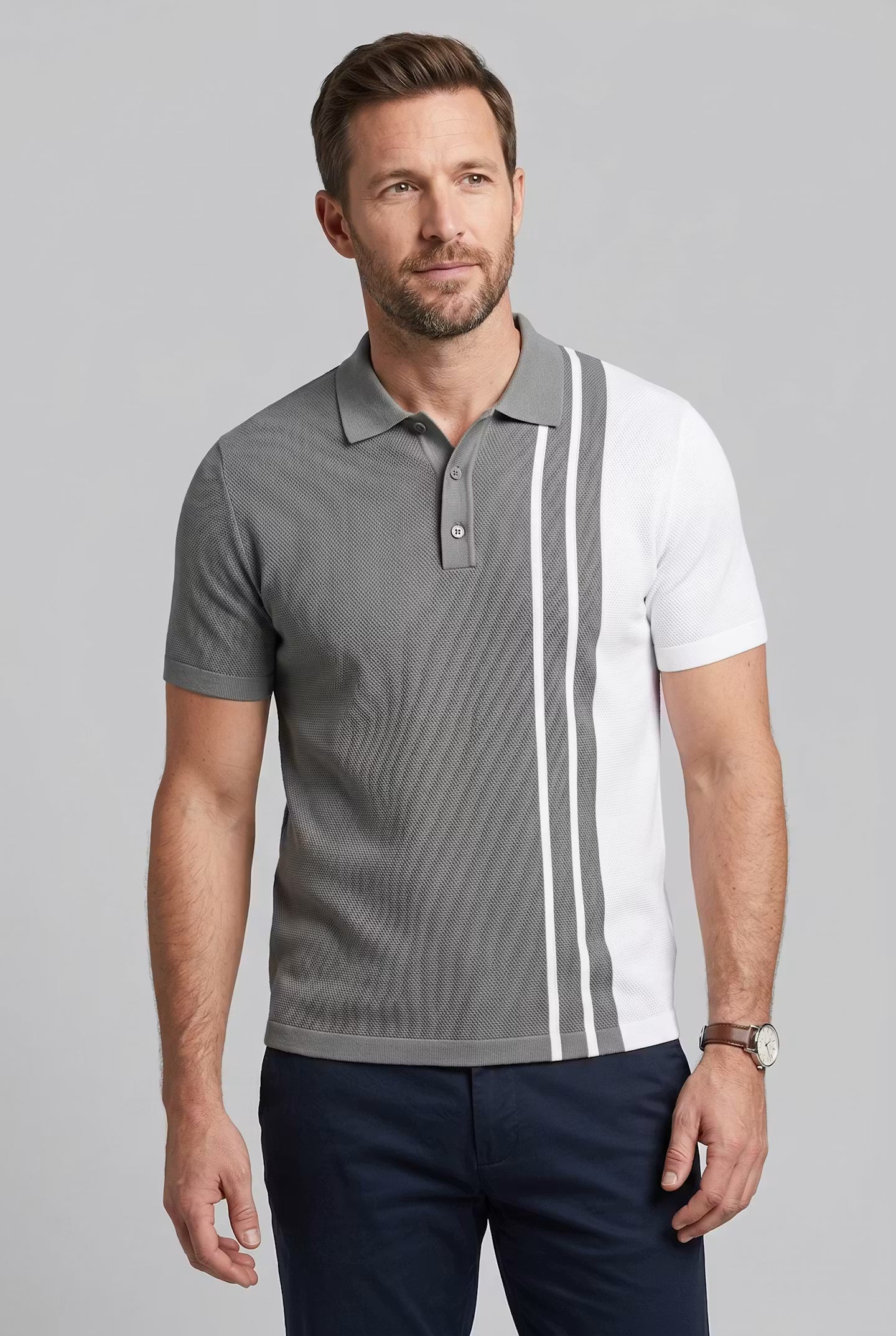 Sutton Stripe Golf Polo