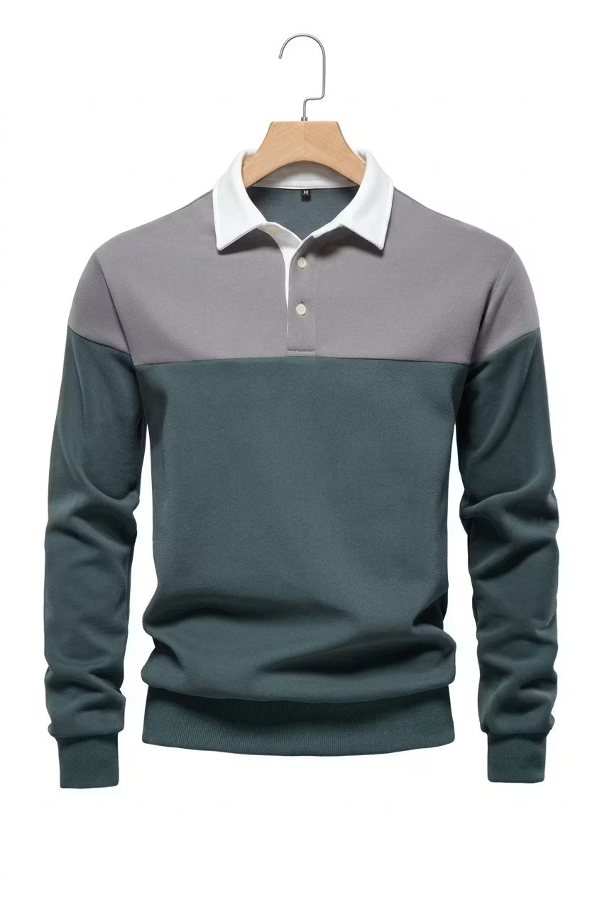 Harbour Block Polo Pullover