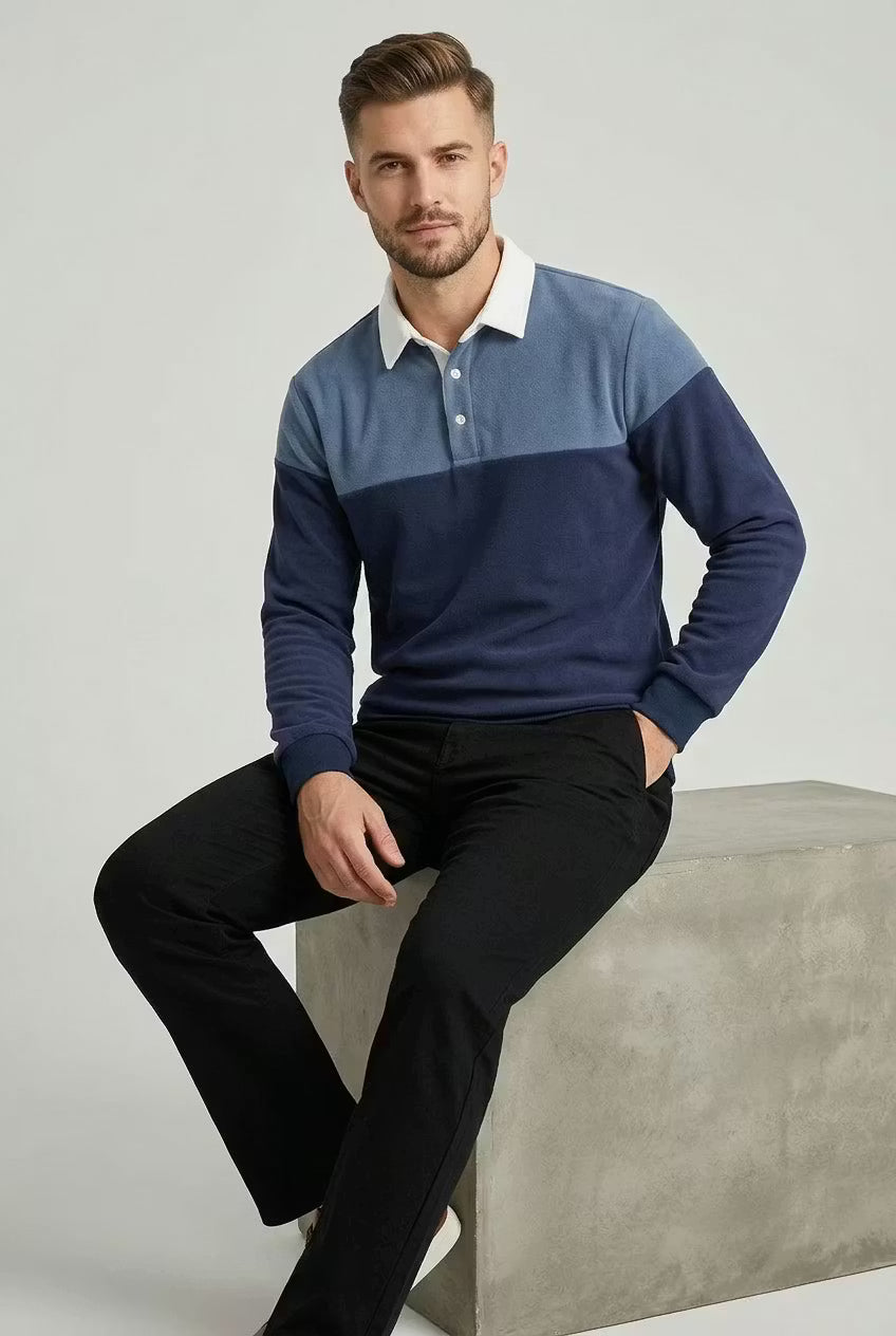 Harbour Block Polo Pullover