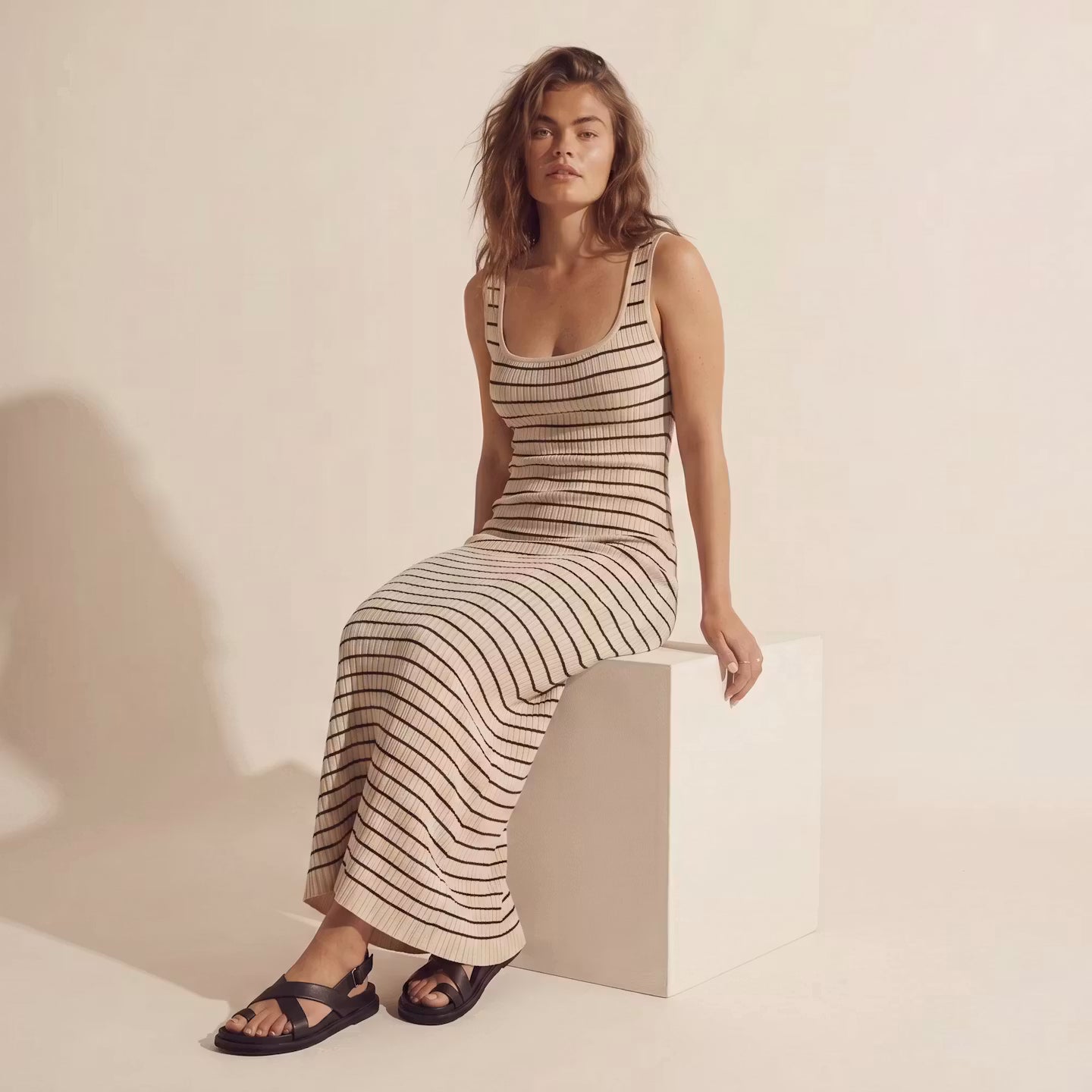 Soleil Stripe Maxi Dress