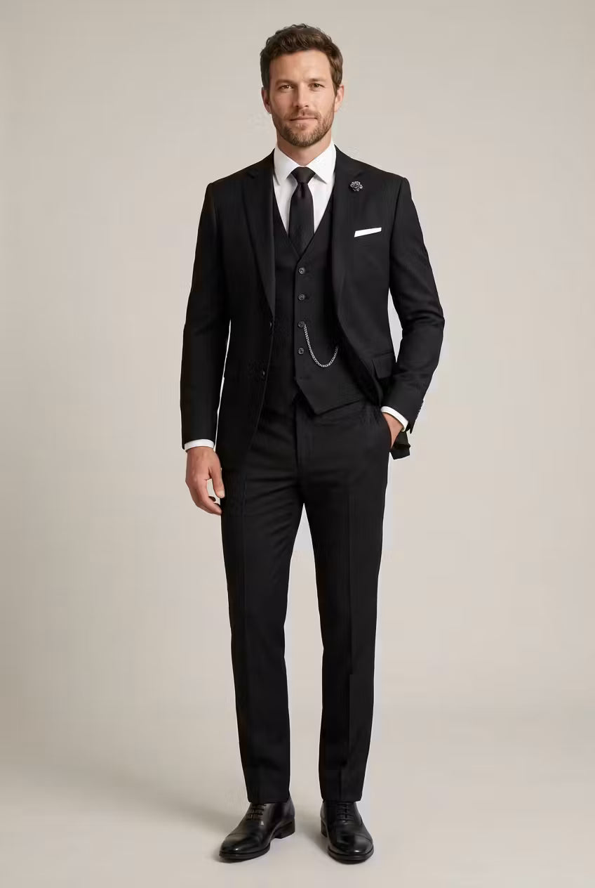 Tailored Three-Piece Formal Suit
