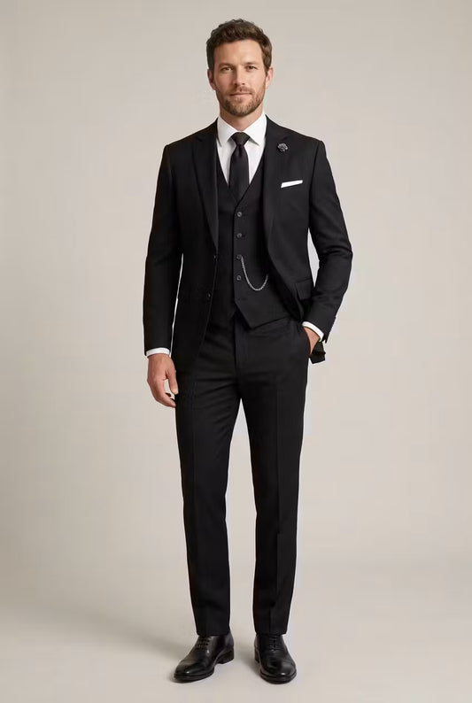 Tailored Three-Piece Formal Suit