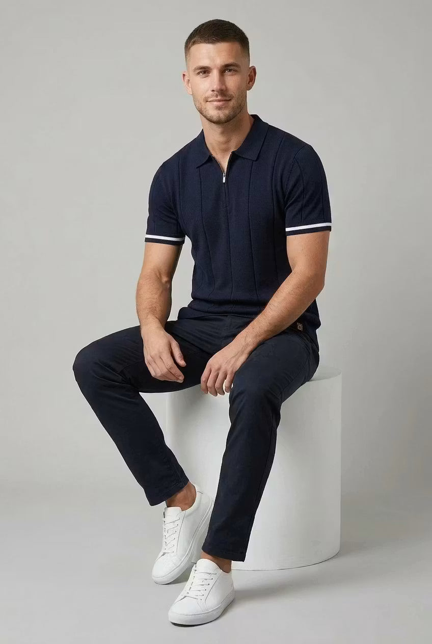 Kingsford Zip Knit Polo