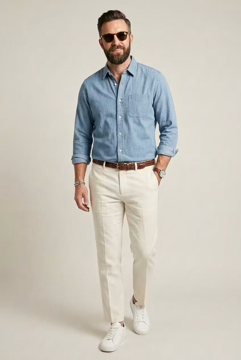 Washed Chambray Shirt