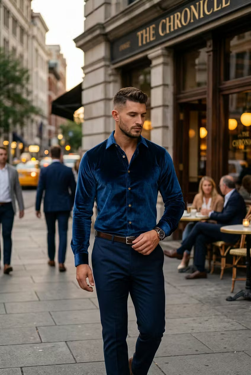 Velvet Button Shirt