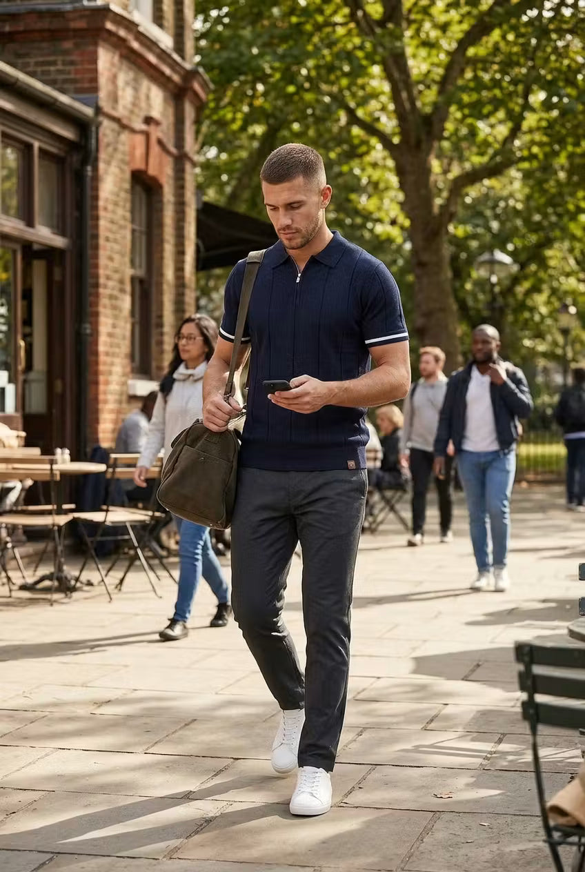 Kingsford Zip Knit Polo