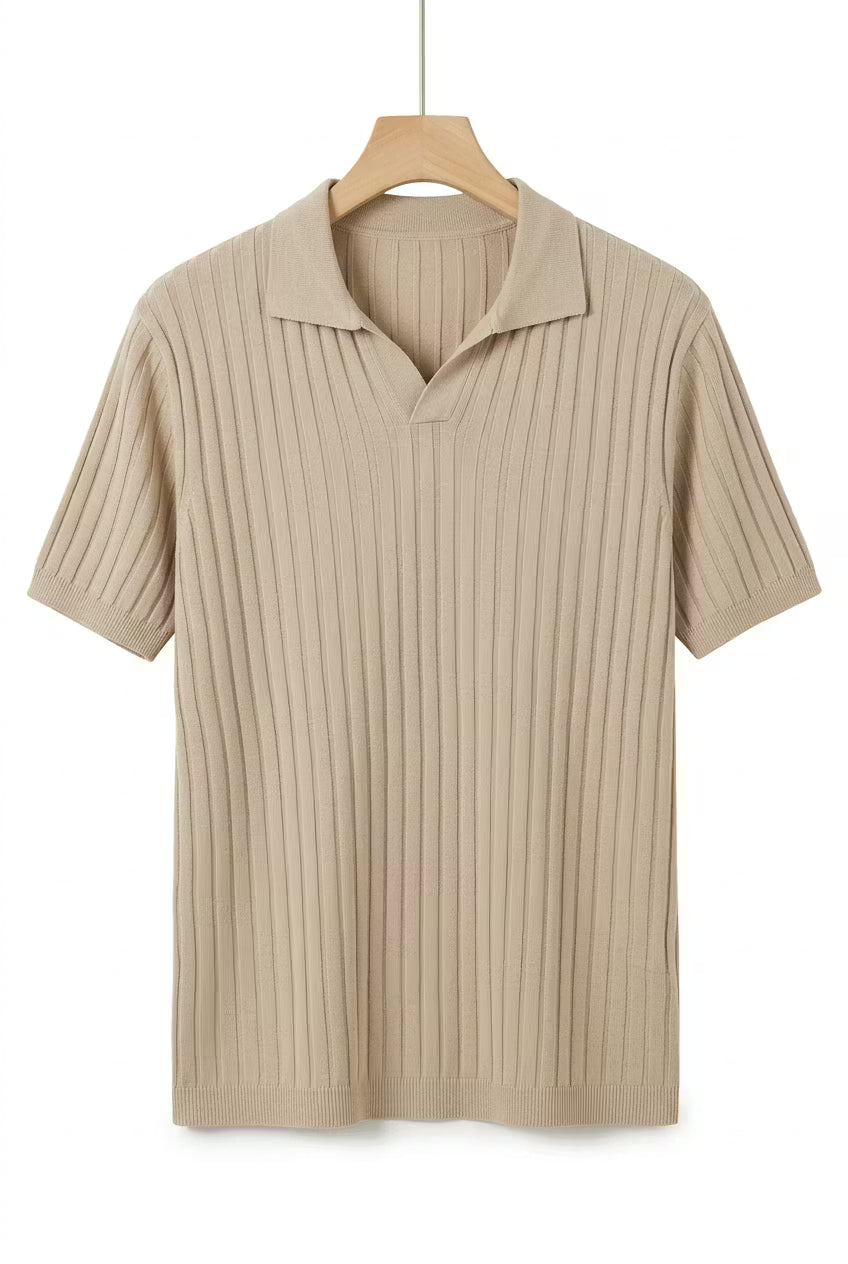 Harbour Line Ribbed Knit Polo