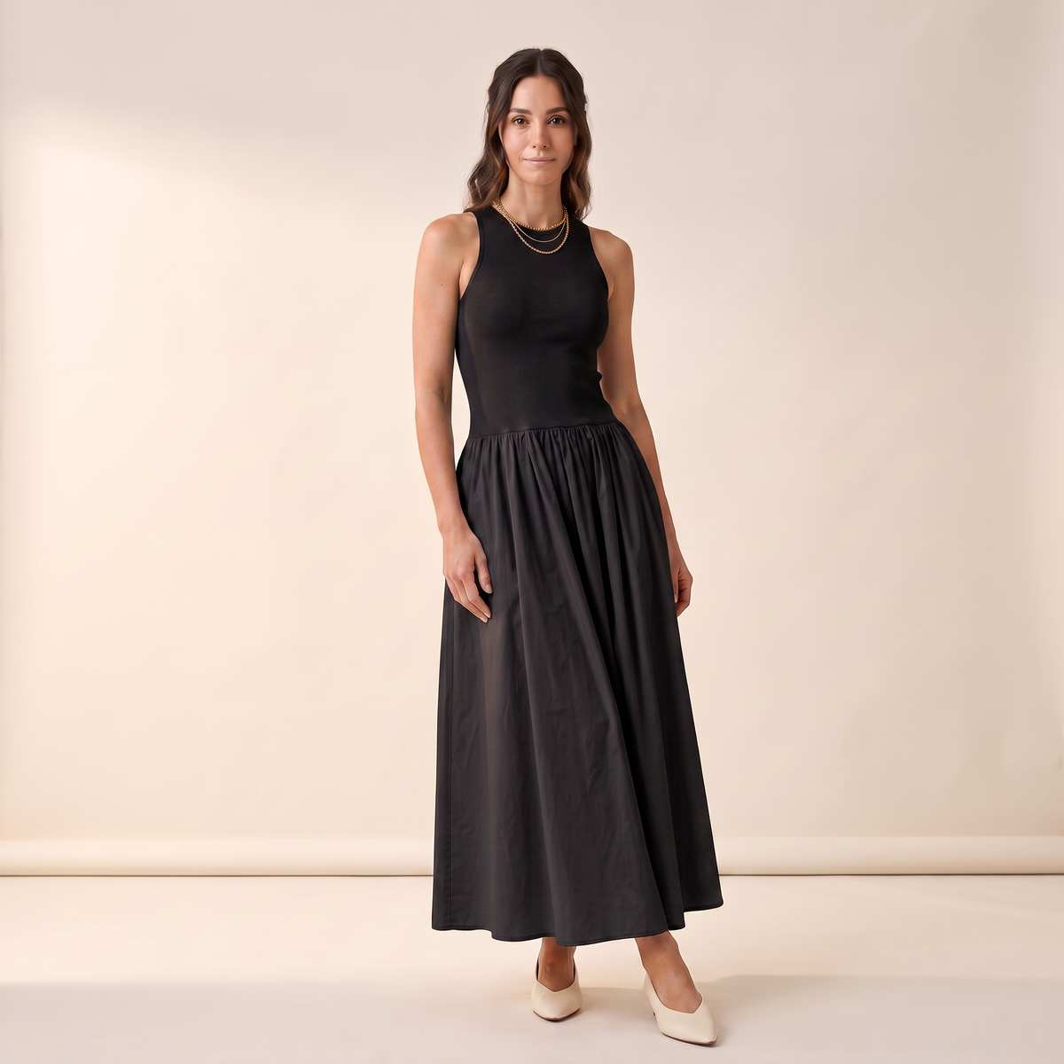 Meadow gebreide maxi-jurk