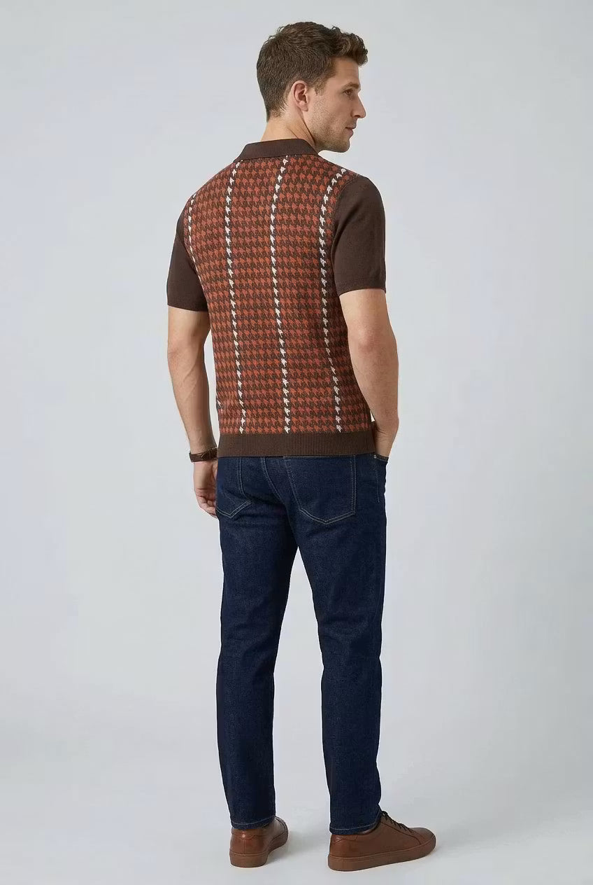 Monterey Jacquard Knit Polo
